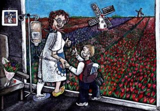 Image shown: 'Can You See What I See?' Painting by Caroline Hyland.