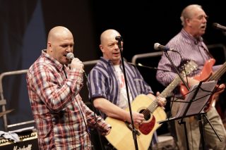 Image shown: The Claddagh Rogues perform at The Mermaid Arts Centre