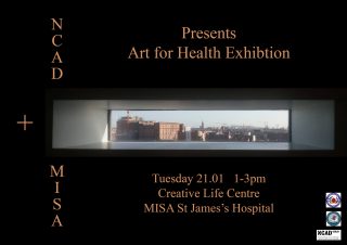 Image shown: Art for Health Exhibition: NCAD Studio+ in partnership with MISA Creative Life