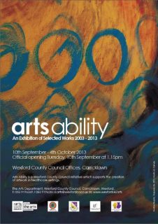 Image shown: Arts Ability exhibition
