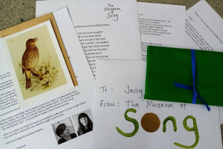 Image shown: Museum of Song Postal Project