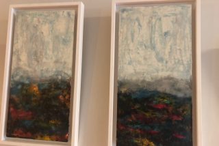 Image shown: Exhibition by Rosemarie Langtry at Roscommon University Hospital.