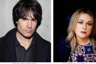 Image shown: Poets Sean Borodale and Elaine Feeney.