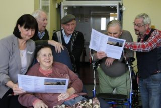 Image shown: Menu of Poems in Skibbereen Hospital