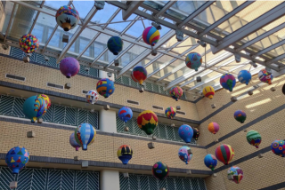 Image shown: The Sky's the Limit at Tallaght University Hospital. Photo credit: ABK Photography.