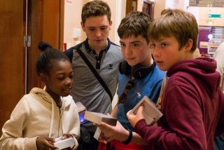 Image shown: Fireflies participants take part in Temple of Treasures at Temple Street Hospital. Photo credit: Paul Gallagher.