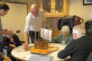 Image shown: Age & Opportunity’s Artist in Residence in a Care Setting 2019: Visual artist Andy Parsons' residency in Killybegs Community Hospital