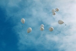 Image shown: Wishing Balloons by Brigid Teehan: A Celebration of Waterford Healing Arts Trust in 25 Objects.