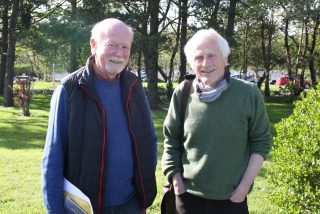 Image shown: Composer Eric Sweeney and poet Edward Denniston.
