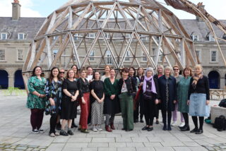 Members of Arts and Health Co-ordinators Ireland at the AHCI 20th anniversary celebration in IMMA.